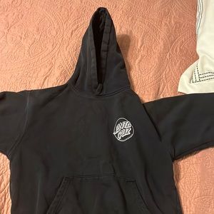 Black Santa Cruz hoodie|| Size: Youth Large||